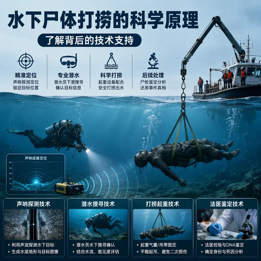 昆玉水下尸体打捞的科学原理，了解背后的技术支持